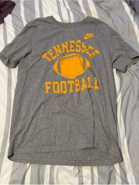 Nike Gray Tee with Orange Tennessee Football Graphic